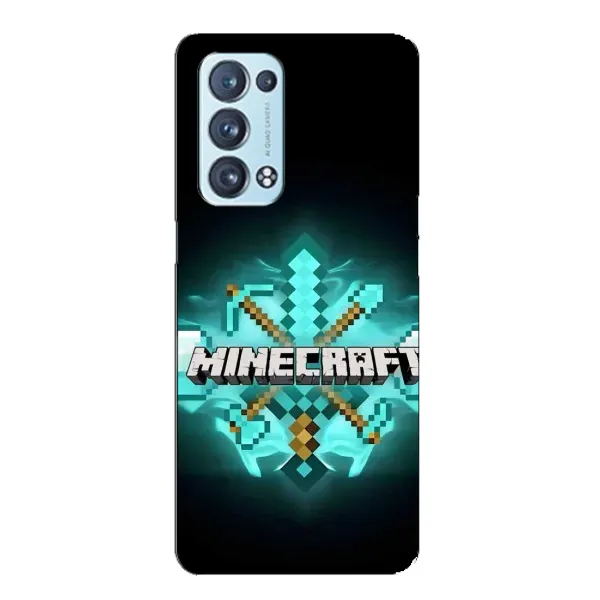 Чехол с рисунком «MineCraft 2» для OPPO Reno6 Pro Plus 5G