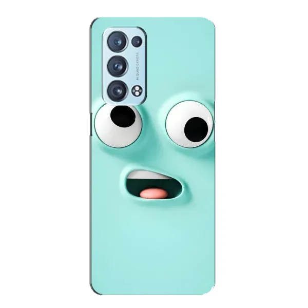 Чехол с рисунком «Забавное мятное лицо» для OPPO Reno6 Pro Plus 5G Чехол с рисунком «Забавное мятное лицо» для OPPO Reno6 Pro Plus 5G