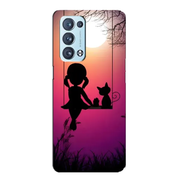 Чехол с рисунком «На качели» для OPPO Reno6 Pro Plus 5G Чехол с рисунком «На качели» для OPPO Reno6 Pro Plus 5G