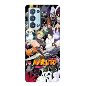 Купить Чехлы на телефон с принтом Anime для Oppo Reno6 Pro Plus 5G (Наруто постер)