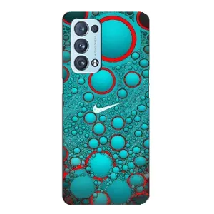 Силіконовый Чохол на Oppo Reno6 Pro Plus 5G з картинкою НАЙК (Найк зелений)