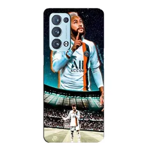 Силиконовый Чехол Oppo Reno6 Pro Plus 5G (Неймар ПСЖ)