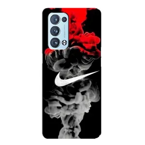 Силіконовый Чохол на Oppo Reno6 Pro Plus 5G з картинкою НАЙК (Nike дим)