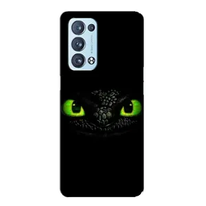 Чехол дракон Беззубик для Oppo Reno6 Pro Plus 5G (Глаза Беззубика)
