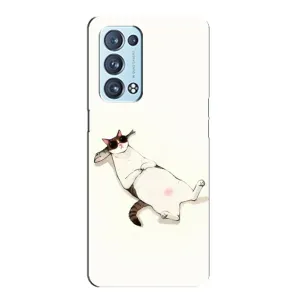 Чехол на тематику: Коты для OPPO Reno6 Pro Plus 5G (Отдых)