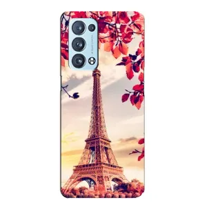 Чехол с Эйфелевой башней на Oppo Reno6 Pro Plus 5G (Paris photo)