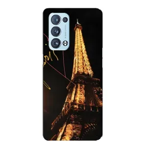Чехол с Эйфелевой башней на Oppo Reno6 Pro Plus 5G (Paris)
