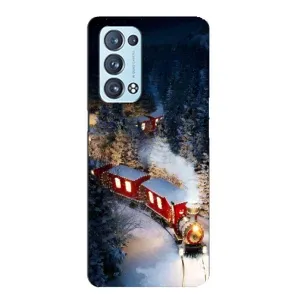 Силиконовый бампер на рождество для Oppo Reno6 Pro Plus 5G (Поезд)