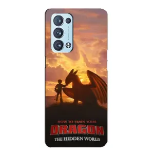 Чехол дракон Беззубик для Oppo Reno6 Pro Plus 5G (Постер Беззубика)