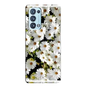 Чехол с ромашками на Oppo Reno6 Pro Plus 5G (Рамка в ромашках)