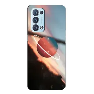 Чохол (ТПУ) з планетами на Oppo Reno6 Pro Plus 5G (Сатурн)