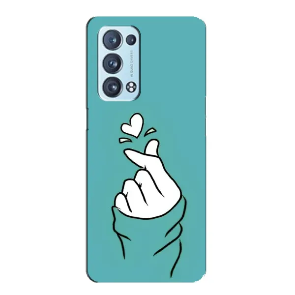 Чехол с рисунком «Сердечко на бирюзовом» для OPPO Reno6 Pro Plus 5G Чехол с рисунком «Сердечко на бирюзовом» для OPPO Reno6 Pro Plus 5G