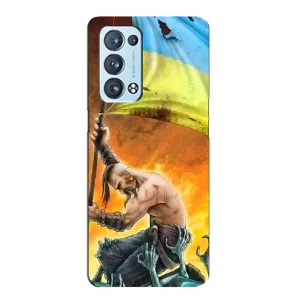 Чехол с картинкой (Патриотический КОЗАК) на Oppo Reno6 Pro Plus 5G (Сильный Козак)