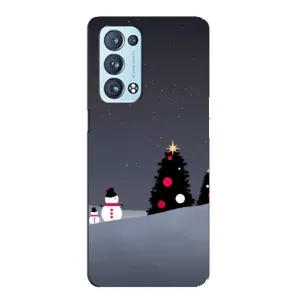 Чехлы на Новый Год Oppo Reno6 Pro Plus 5G (Снеговички)
