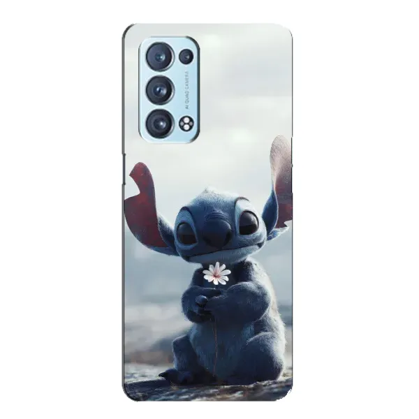 Чехол с рисунком «Стич с цветочком» для OPPO Reno6 Pro Plus 5G Чехол с рисунком «Стич с цветочком» для OPPO Reno6 Pro Plus 5G