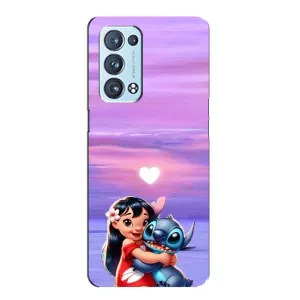 Чехол с рисунком Стич для OPPO Reno6 Pro Plus 5G (Стич и Лило)