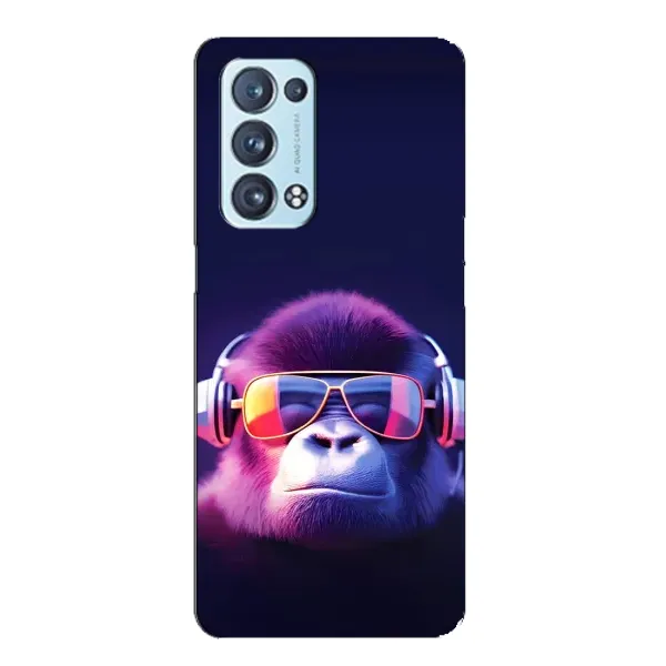 Чехол с рисунком «Стильная обезьяна» для OPPO Reno6 Pro Plus 5G Чехол с рисунком «Стильная обезьяна» для OPPO Reno6 Pro Plus 5G