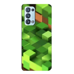Чехлы для Oppo Reno6 Pro Plus 5G (Персонажи Майн Крафт) (Текстура)