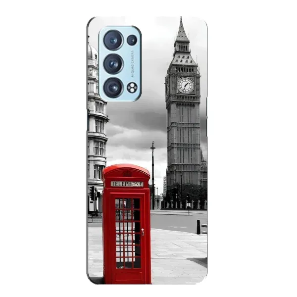 Чехол с рисунком «TELEPHONE» для OPPO Reno6 Pro Plus 5G