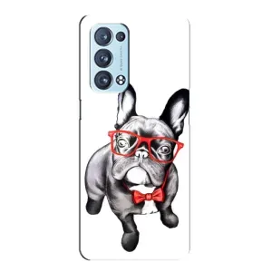 Бампер для Oppo Reno6 Pro Plus 5G с картинкой "Песики" (В очках)