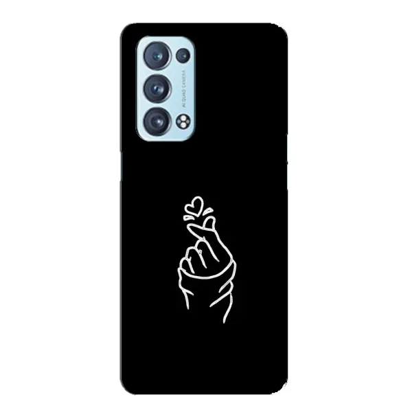Чехол с рисунком «Знак Сердечка» для OPPO Reno6 Pro Plus 5G Чехол с рисунком «Знак Сердечка» для OPPO Reno6 Pro Plus 5G
