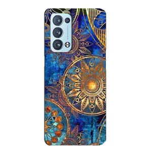 Чохли з сенсом на Oppo Reno6 Pro Plus 5G (Золоті узори)