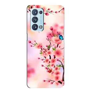 Чохол з картинкою Сакури на Oppo Reno6 Pro 5G (Метелики на сакурі)