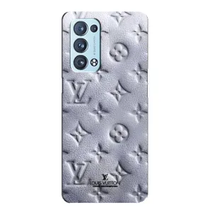 Текстурний Чохол Louis Vuitton для Оппо Рено 6 Про (5G) (Білий ЛВ)