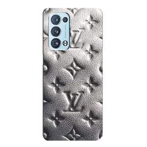 Текстурний Чохол Louis Vuitton для Оппо Рено 6 Про (5G) (Бежевий ЛВ)