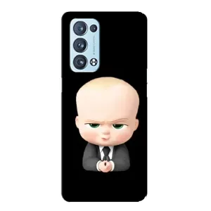 Мультяшный принт на Чехол для Оппо Рено 6 Про (5G) (Бос)