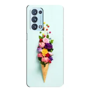 Чохли з тематикою "КВІТИ" на Oppo Reno6 Pro 5G (Квітка-морозиво)