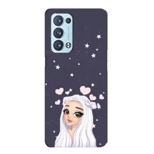 Чохол Стильні дівчата на Oppo Reno6 Pro 5G (Дівчина та серця)