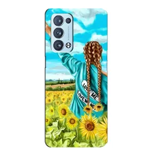 Чохол Стильні дівчата на Oppo Reno6 Pro 5G (Дівчина на полі)
