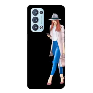 Чохол з картинкою Модні Дівчата Oppo Reno6 Pro 5G (Дівчина з телефоном)