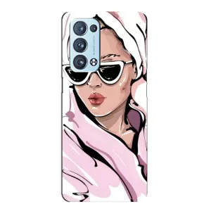 Чохол з картинкою Модні Дівчата Oppo Reno6 Pro 5G (Дівчина в халаті)