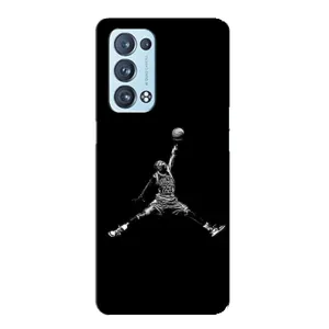 Силіконовый Чохол Nike Air Jordan на Оппо Рено 6 Про (5G) (Джордан)