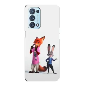 Силіконовий чохол з принтом Зоотрополіс для Oppo Reno6 Pro 5G (Джуді і Нік)