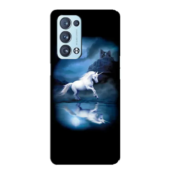 Чехол с рисунком «Единорог» для OPPO Reno6 Pro 5G Чехол с рисунком «Единорог» для OPPO Reno6 Pro 5G