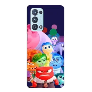 Чехол Головоломка для Oppo Reno6 Pro 5G - (AlphaPrint) (Герои головоломки)