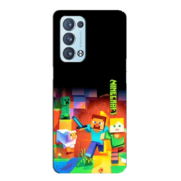 Чехол с рисунком «Герой Майнкрафт» для OPPO Reno6 Pro 5G Чехол с рисунком «Герой Майнкрафт» для OPPO Reno6 Pro 5G