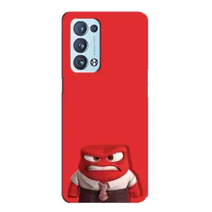 Чехол Головоломка для Oppo Reno6 Pro 5G - (AlphaPrint) (Гнев)