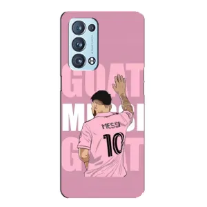 Чехлы Лео Месси в Майами на Oppo Reno6 Pro 5G (GOAT MESSI)
