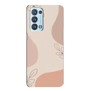 Чохол квітковий дизайн для Oppo Reno6 Pro 5G (Кориневий фон)