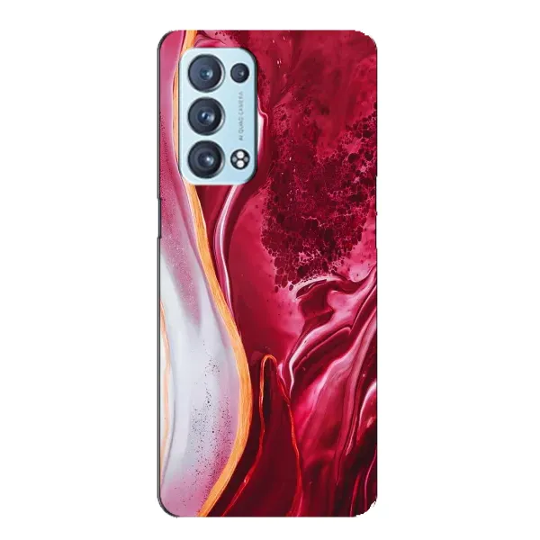 Чехол с рисунком «Красный мрамор» для OPPO Reno6 Pro 5G Чехол с рисунком «Красный мрамор» для OPPO Reno6 Pro 5G