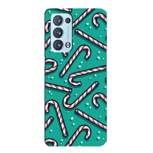 Силіконовий бампер на різдво для Oppo Reno6 Pro 5G (Льодяники)