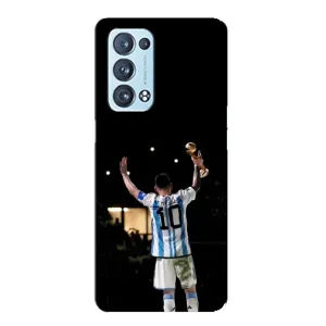 Чехлы Лео Месси Аргентина для Oppo Reno6 Pro 5G (Лео Чемпион)