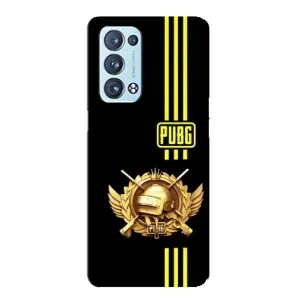 Чохол (TPU) з картинкою "Лого Пабг" на Оппо Рено 6 Про (5G) (Логотип PUPG)