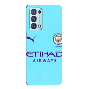 Силиконовые Чехлы принт Футбол на Oppo Reno6 Pro 5G (Man City)
