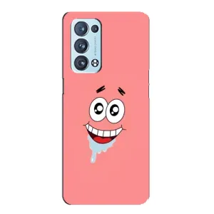 Чехлы с Патриком на Oppo Reno6 Pro 5G (Мордочка Патрика)