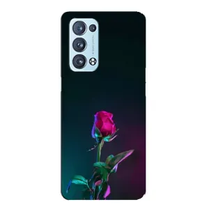Чохли з принтом Троянд для Oppo Reno6 Pro 5G (Нічна троянда)
